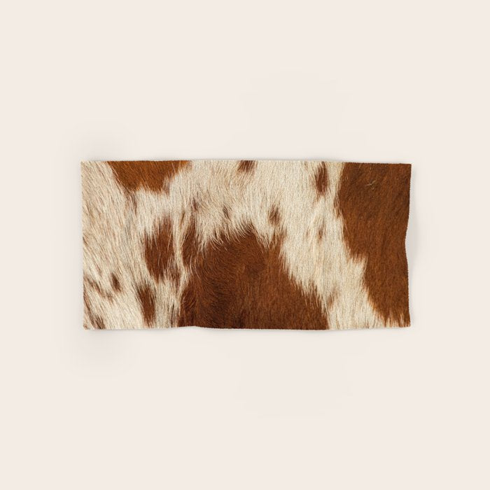 Cowhide Farmhouse Decor Bath Towel Gallery Image 1