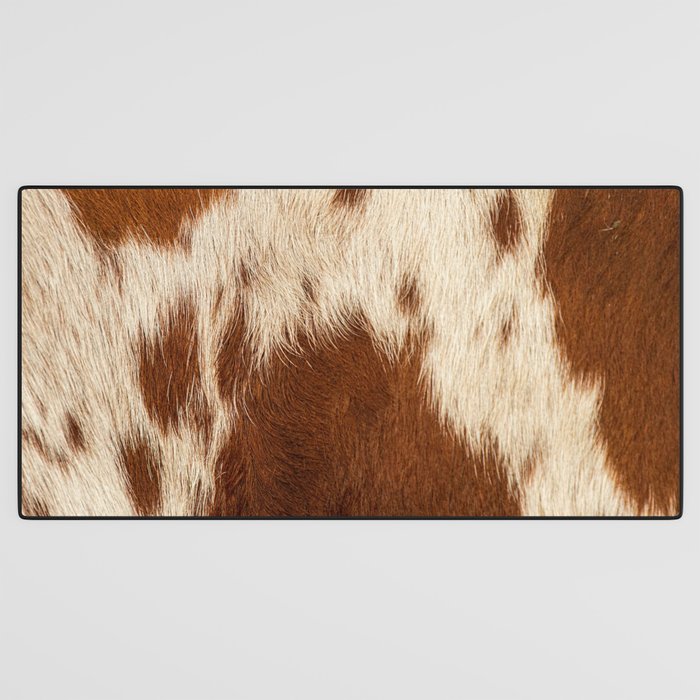 Cowhide Farmhouse Decor Desk Mat Gallery Image 3