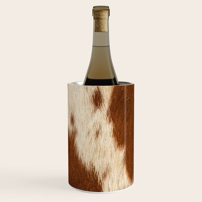 Cowhide Farmhouse Decor Wine Chiller Gallery Image 3