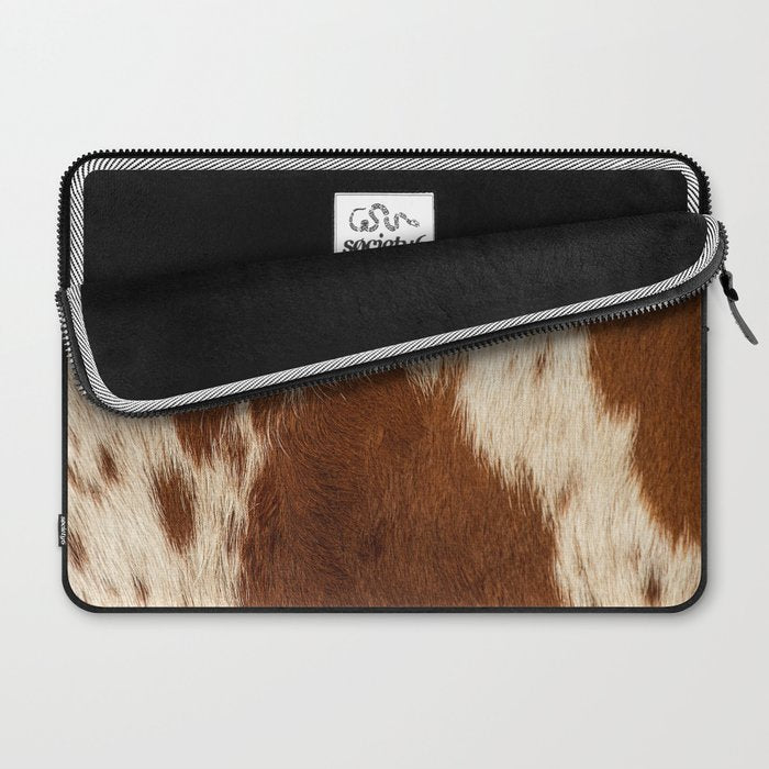 Cowhide Farmhouse Decor Laptop Sleeve Gallery Image 2