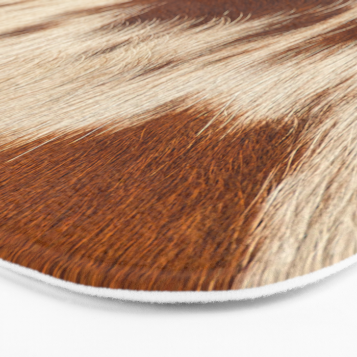 Cowhide Farmhouse Decor Bath Mat Gallery Image 3