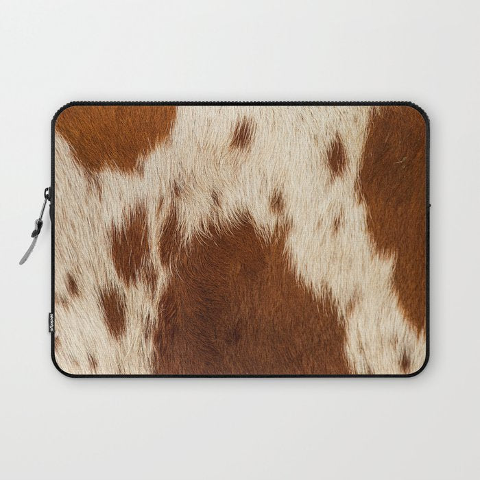 Cowhide Farmhouse Decor Laptop Sleeve Gallery Image 1