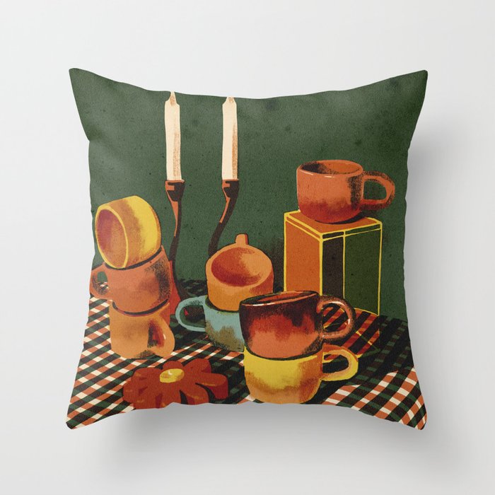 Flowercandle Throw Pillow Gallery Image 6