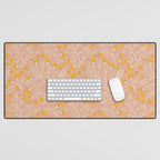 Berries / Peach & Yellow Desk Mat Gallery Image 1