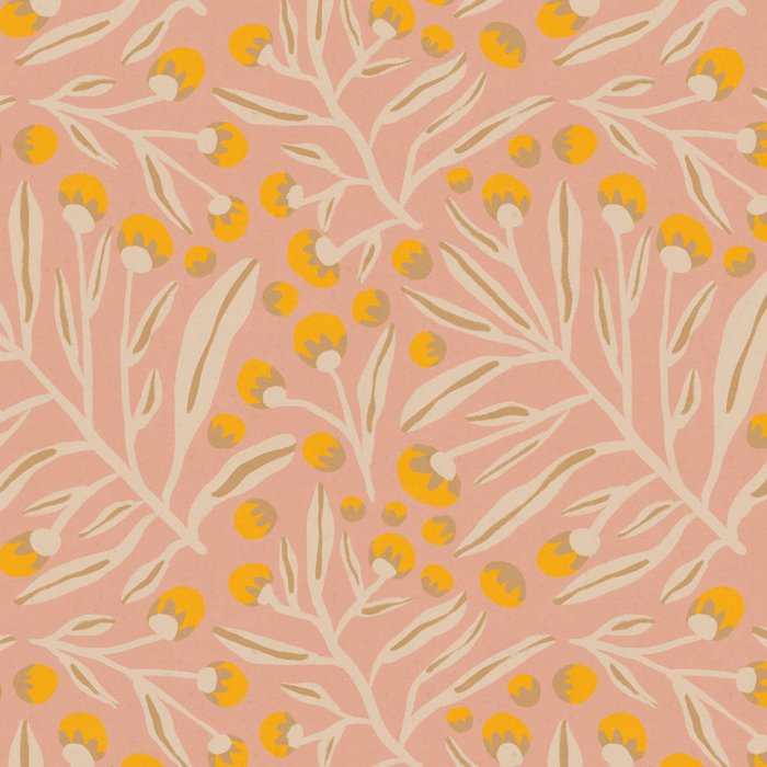 Berries / Peach & Yellow Coffee Mug Gallery Image 2