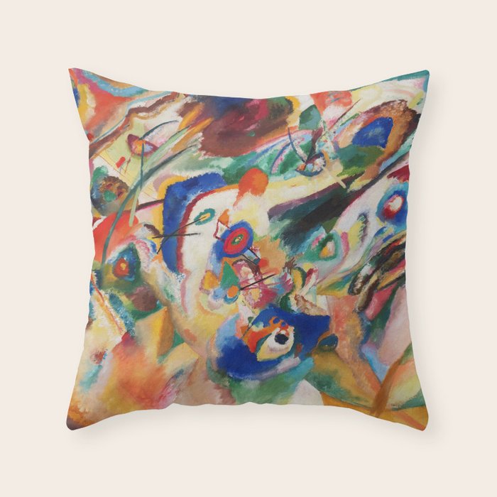 Kandinsky Sketch 2 for Composition 7 Throw Pillow Gallery Image 6