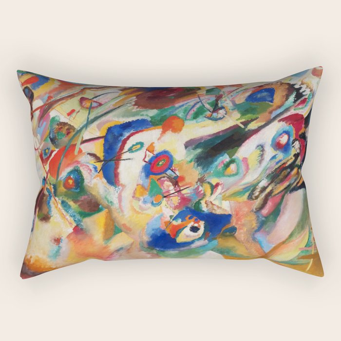 Kandinsky Sketch 2 for Composition 7 Rectangular Pillow Gallery Image 1