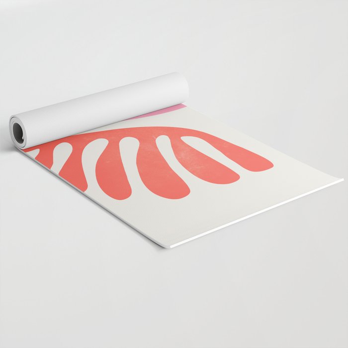 Peach & Orange: Wild Leaf | Matisse Foliage Paper Cutouts 03 Yoga Mat Gallery Image 2