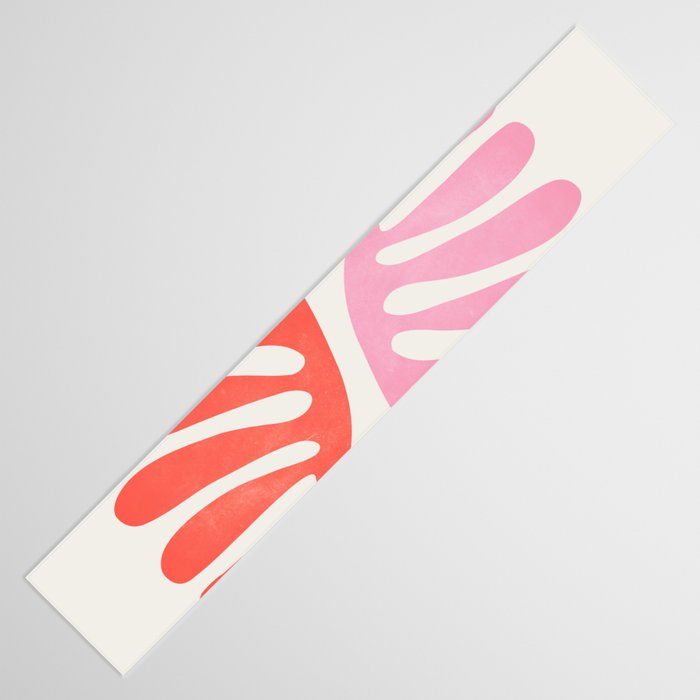 Peach & Orange: Wild Leaf | Matisse Foliage Paper Cutouts 03 Table Runner Gallery Image 3