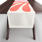 Peach & Orange: Wild Leaf | Matisse Foliage Paper Cutouts 03 Table Runner Gallery Image 1