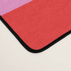 Retro Groove Abstract Pattern in Preppy Pink and Red Desk Mat Gallery Image 4