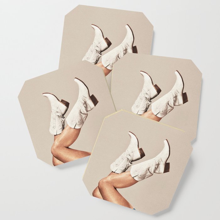 These Boots - Neutral Beige Coaster Gallery Image 1