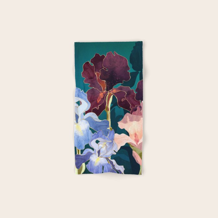 Iris Abstract Bath Towel Gallery Image 1