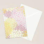 Floral Prints, Soft, Yellow and Pink, Design Prints Stationery Card Gallery Image 2