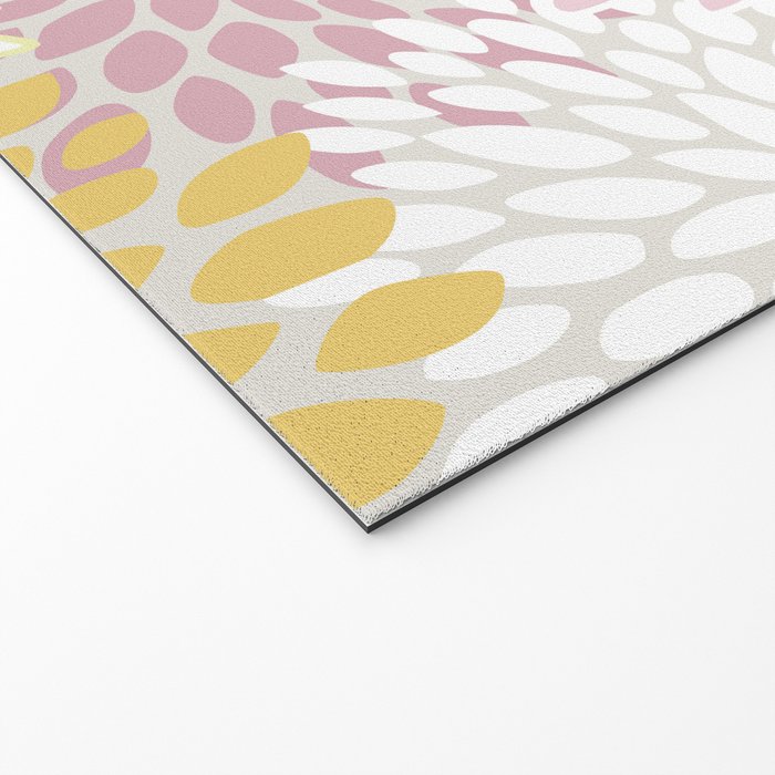 Floral Prints, Soft, Yellow and Pink, Design Prints Welcome Mat Gallery Image 2