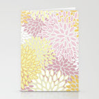 Floral Prints, Soft, Yellow and Pink, Design Prints Stationery Card Gallery Image 2