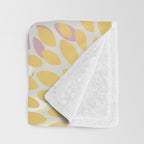 Floral Prints, Soft, Yellow and Pink, Design Prints Throw Blanket Gallery Image 3