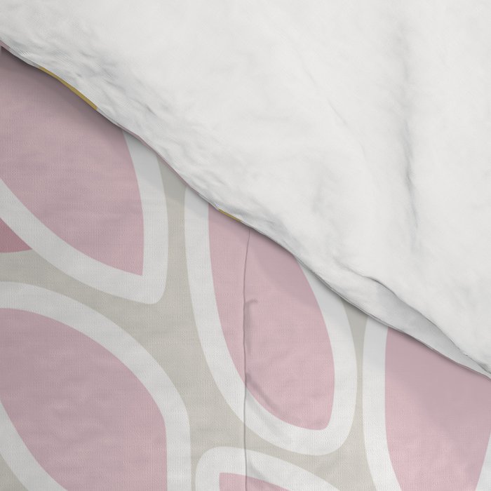Floral Prints, Soft, Yellow and Pink, Design Prints Comforter Gallery Image 4