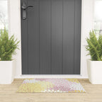 Floral Prints, Soft, Yellow and Pink, Design Prints Welcome Mat Gallery Image 3