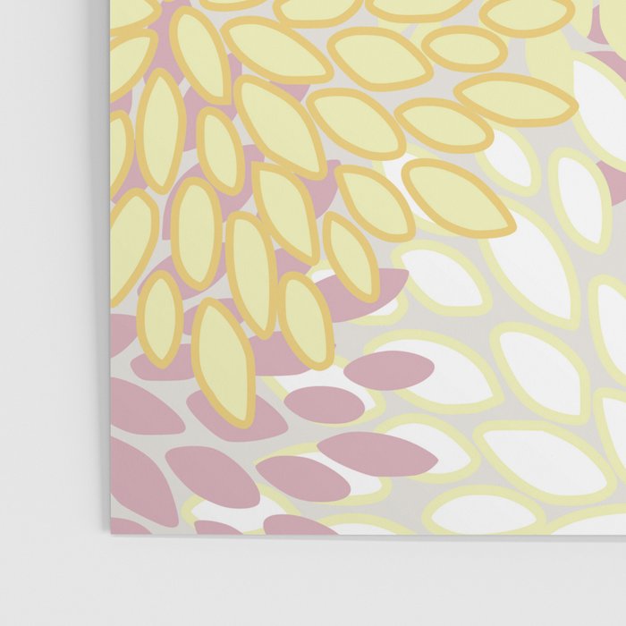 Floral Prints, Soft, Yellow and Pink, Design Prints Poster Gallery Image 3