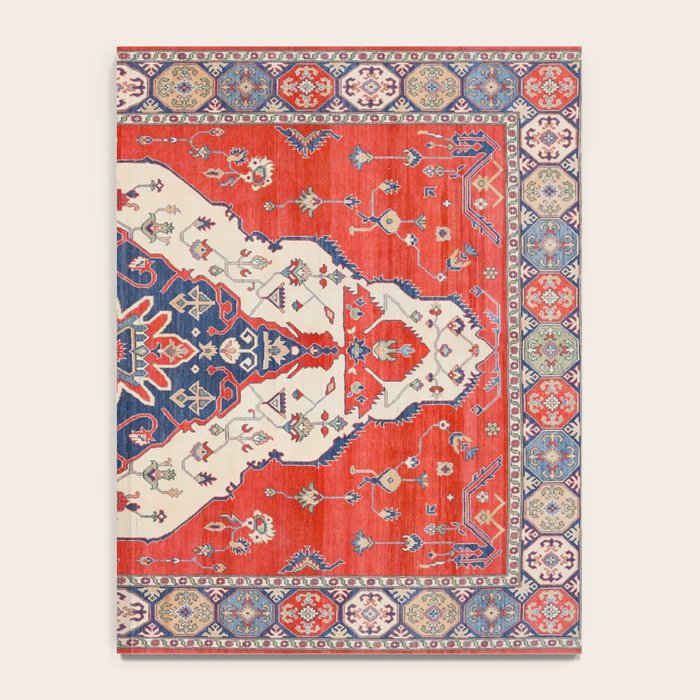 North And South Vine Red Medallion Kazak Persian Rug Notebook Gallery Image 4