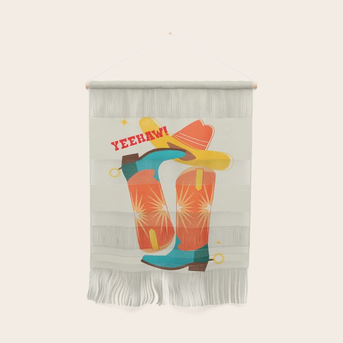 Yeehaw! Bright Cowboy Boots Wall Hanging Gallery Image 1