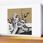 Woman and snakes Wall Mural Gallery Image 2