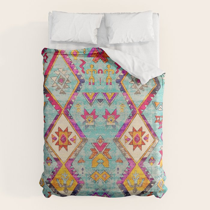 N178 - Antique Oriental Traditional Berber Bohemian Moroccan Style  Duvet Cover Gallery Image 6