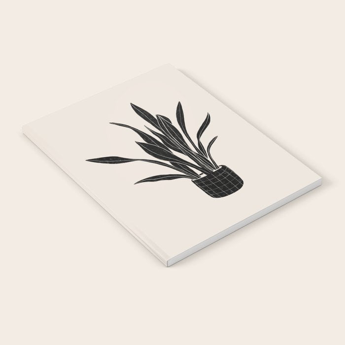 Black & White Plants / Snake Plant Notebook Gallery Image 1