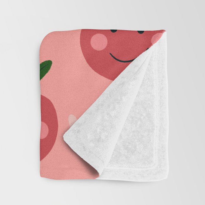 Happy Apple  Throw Blanket Gallery Image 3