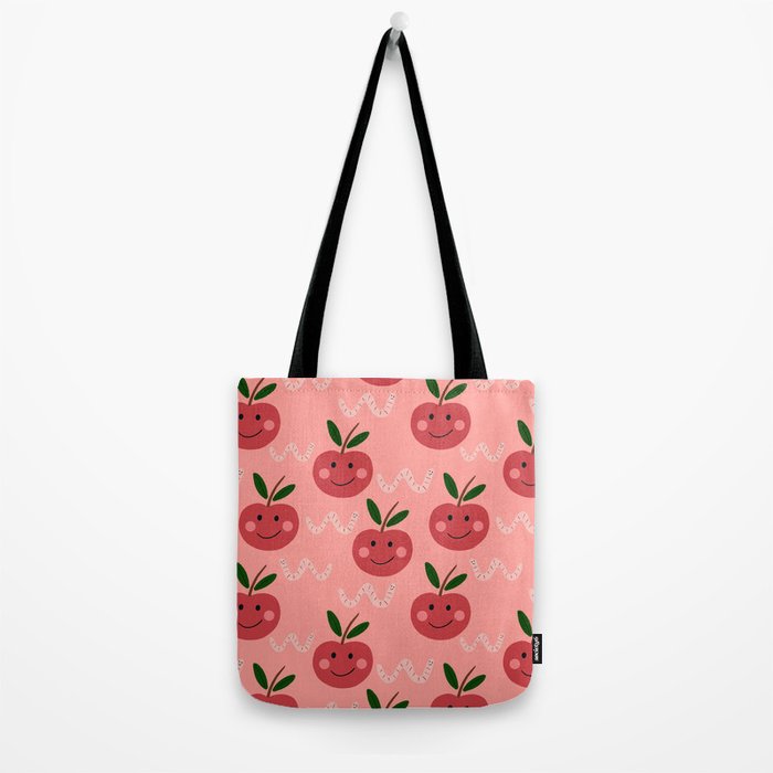 Happy Apple  Tote Bag Gallery Image 2