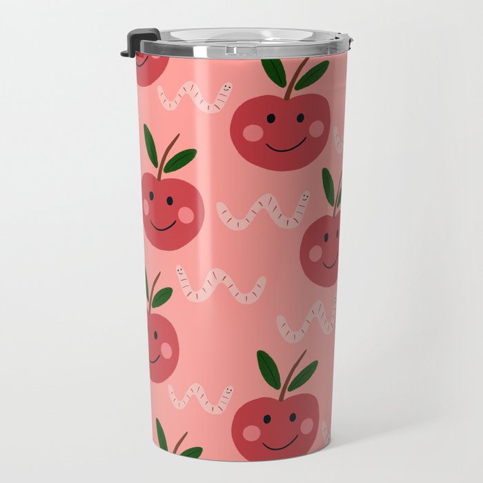 Happy Apple  Travel Mug Gallery Image 3