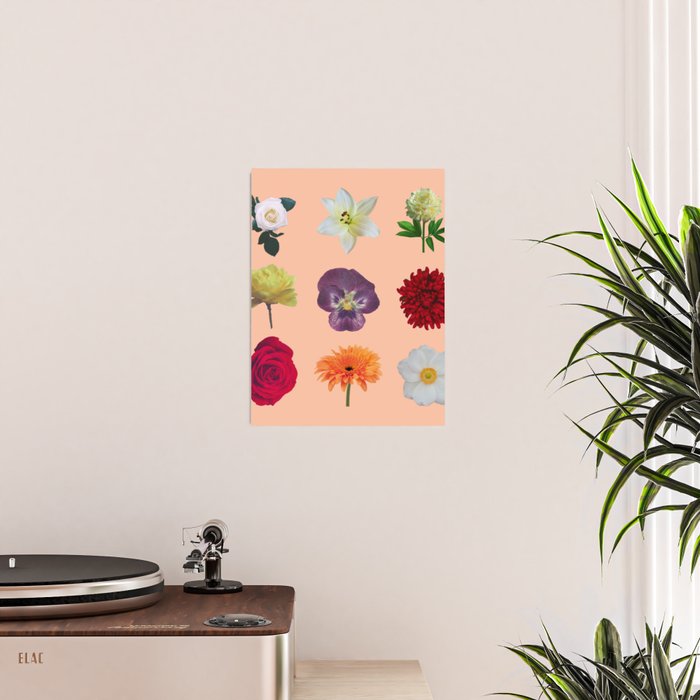sunshine orange flower collage Poster Gallery Image 2