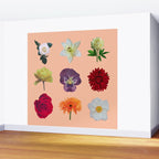 sunshine orange flower collage Wall Mural Gallery Image 2