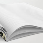 Gray, Black, Cream, Yellow & Red Sophisticated Floral Pattern Notebook Gallery Image 2