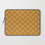 Bows & Ribbons Pattern XVIII Orange Laptop Sleeve Gallery Image 1
