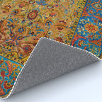 Hereke Vintage Persian Silk Rug Print Rug Gallery Image 4