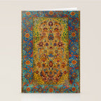 Hereke Vintage Persian Silk Rug Print Stationery Card Gallery Image 2