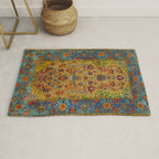 Hereke Vintage Persian Silk Rug Print Rug Gallery Image 1