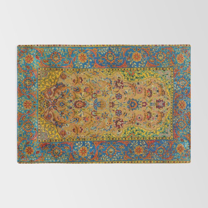 Hereke Vintage Persian Silk Rug Print Rug Gallery Image 2