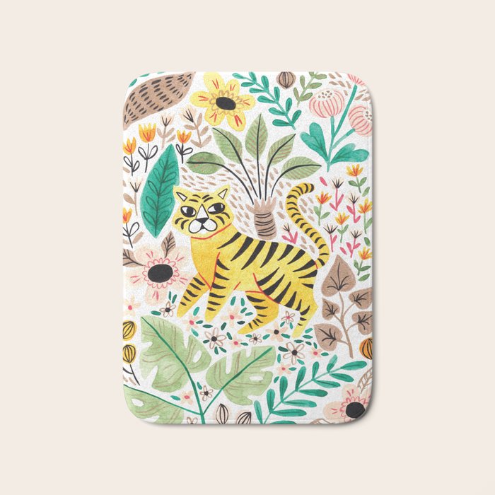 Tiger Jungle Bath Mat Gallery Image 1