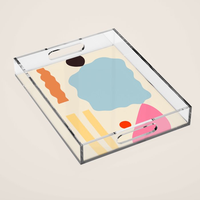 ABSTRACT PORTRAIT OF ALYONA Acrylic Tray Gallery Image 1