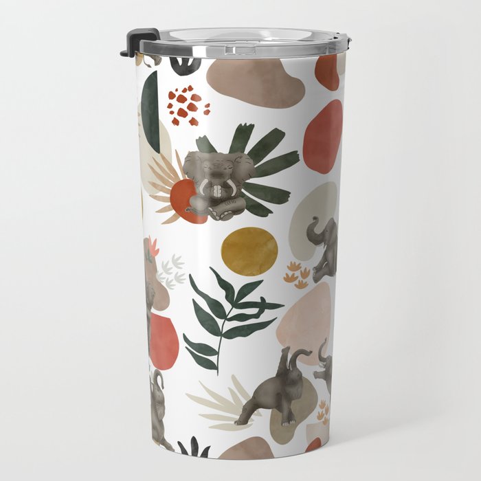 Elephant yoga 01 Travel Mug Gallery Image 3