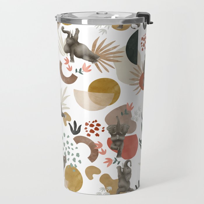 Elephant yoga 01 Travel Mug Gallery Image 2