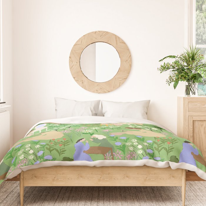 Getting Ready With Girls Duvet Cover Gallery Image 3