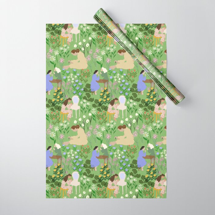 Getting Ready With Girls Wrapping Paper Gallery Image 1