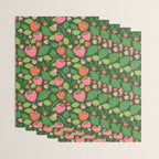 Wild Strawberries - green Wrapping Paper Gallery Image 3