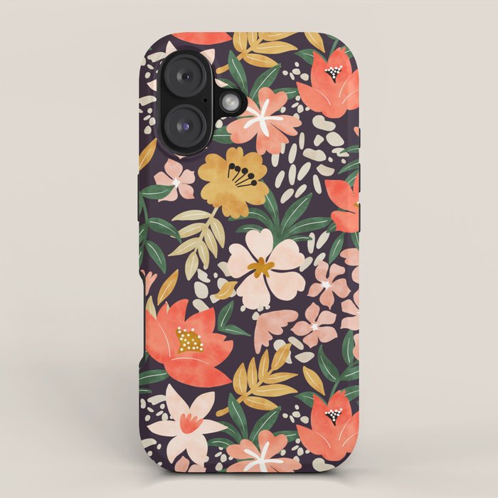 Modern meadow blooming iPhone Case Gallery Image 1