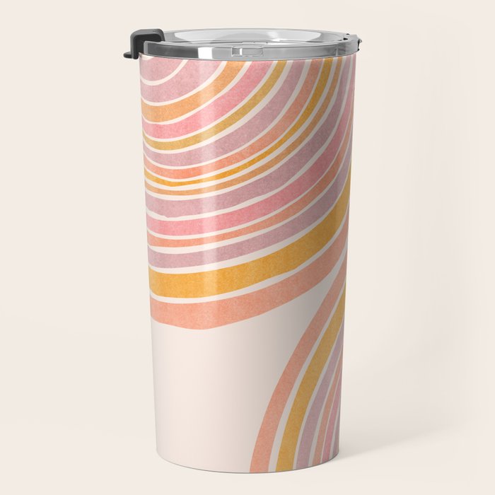 Double Rainbow Drawing Travel Mug Gallery Image 3