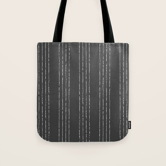 Lines #5 (Dark Gray) Tote Bag Gallery Image 1